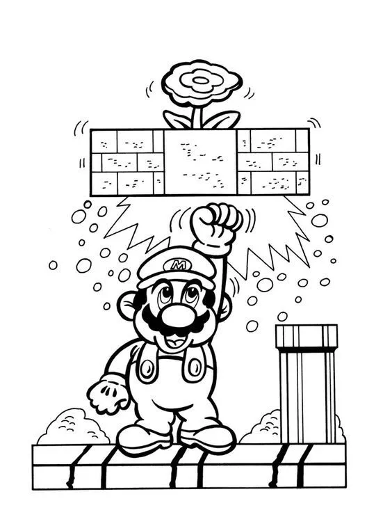 Dibujos de Super Mario Bros para colorear ~ Mathias Rodriguez - Blog Personal