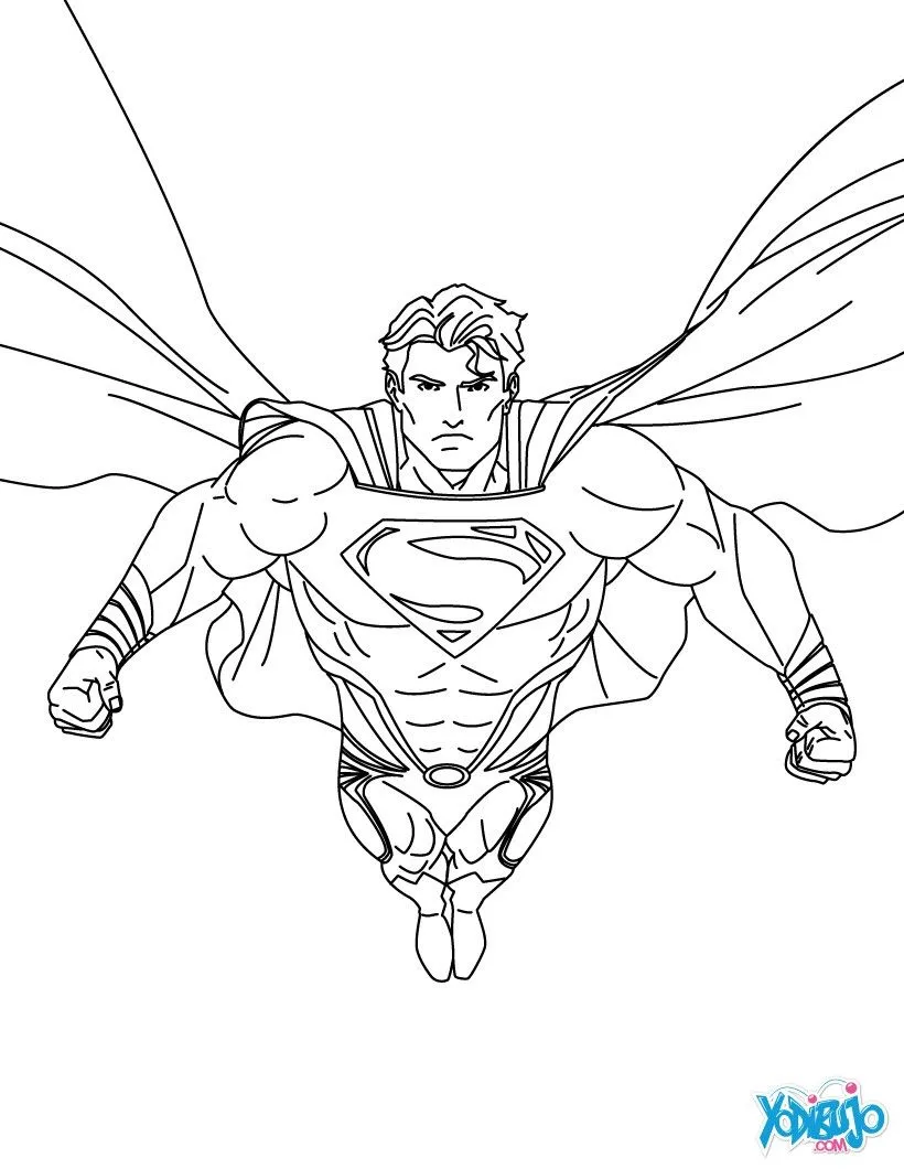 Dibujos SUPERMAN para colorear - Superman es Clark Kent Dibujos SUPERMAN para colorear - Superman es Clark Kent