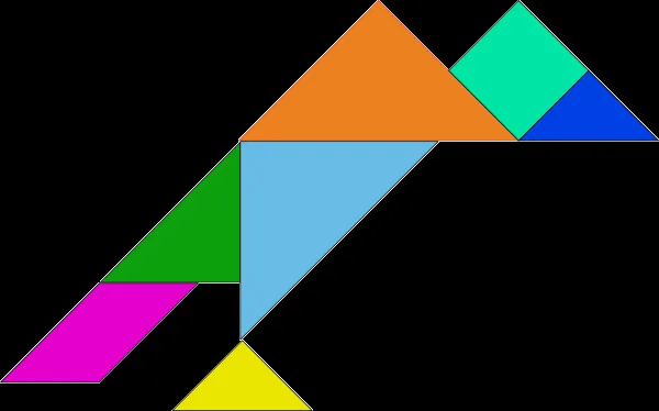 Tangram Blocks Game Clip Art at Clker.com - vector clip art online ...