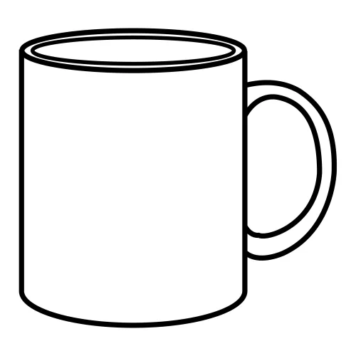 Taza para colorear ~ Dibujos para Colorear Infantil