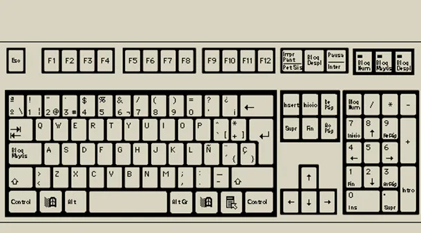 Teclado para imprimir grande - Imagui