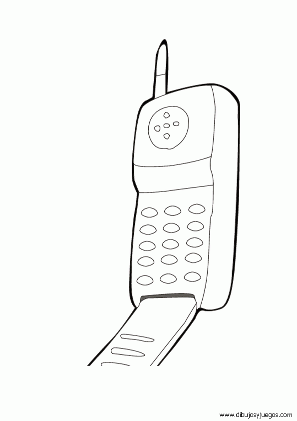 dibujos-telefono-celular-movil-005 | Dibujos y juegos, para pintar ...