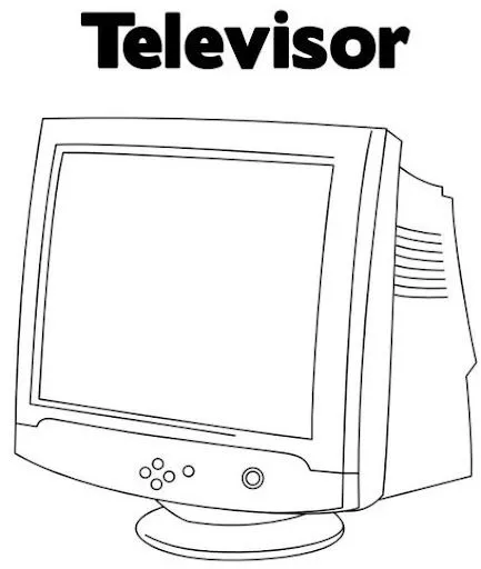 Dibujos de un televisor para colorear - Imagui