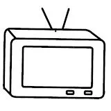 DIBUJOS DE TELEVISORES PARA COLOREAR
