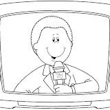 DIBUJOS DE TELEVISORES PARA COLOREAR