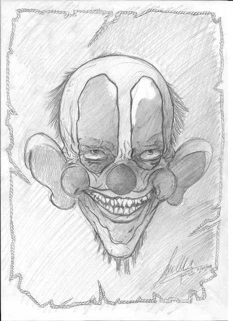 Dibujos de terror y miedo a lapiz - Imagui