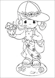 Dibujos infantiles de precious Moments para colorear | Solountip. Dibujos infantiles de precious Moments para colorear | Solountip.