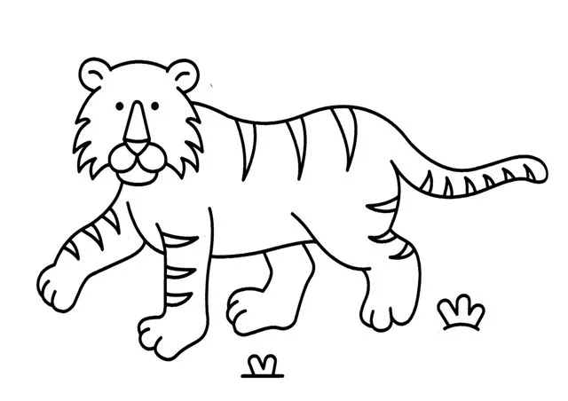 Dibujos de tigre para colorear