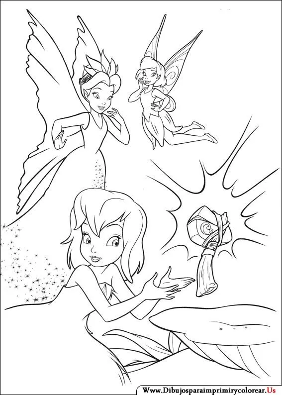 Dibujos de tinkerbell y sus amigas para imprimir - Imagui