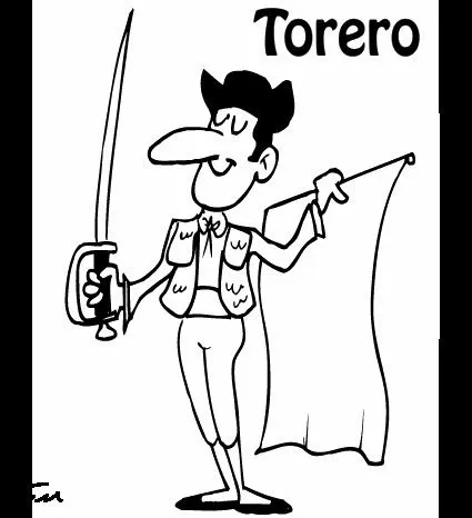 Dibujos de toreros para colorear | Colorear imágenes Dibujos de toreros para colorear | Colorear imágenes