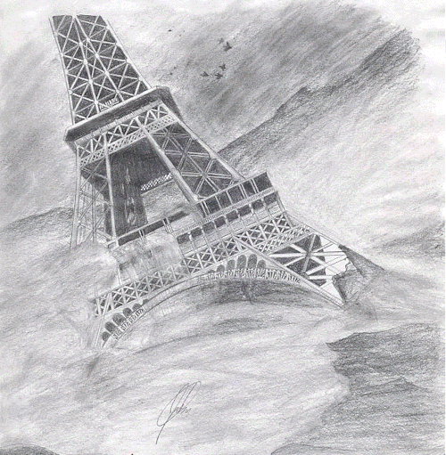 Dibujos de la torre eiffel a lapiz - Imagui