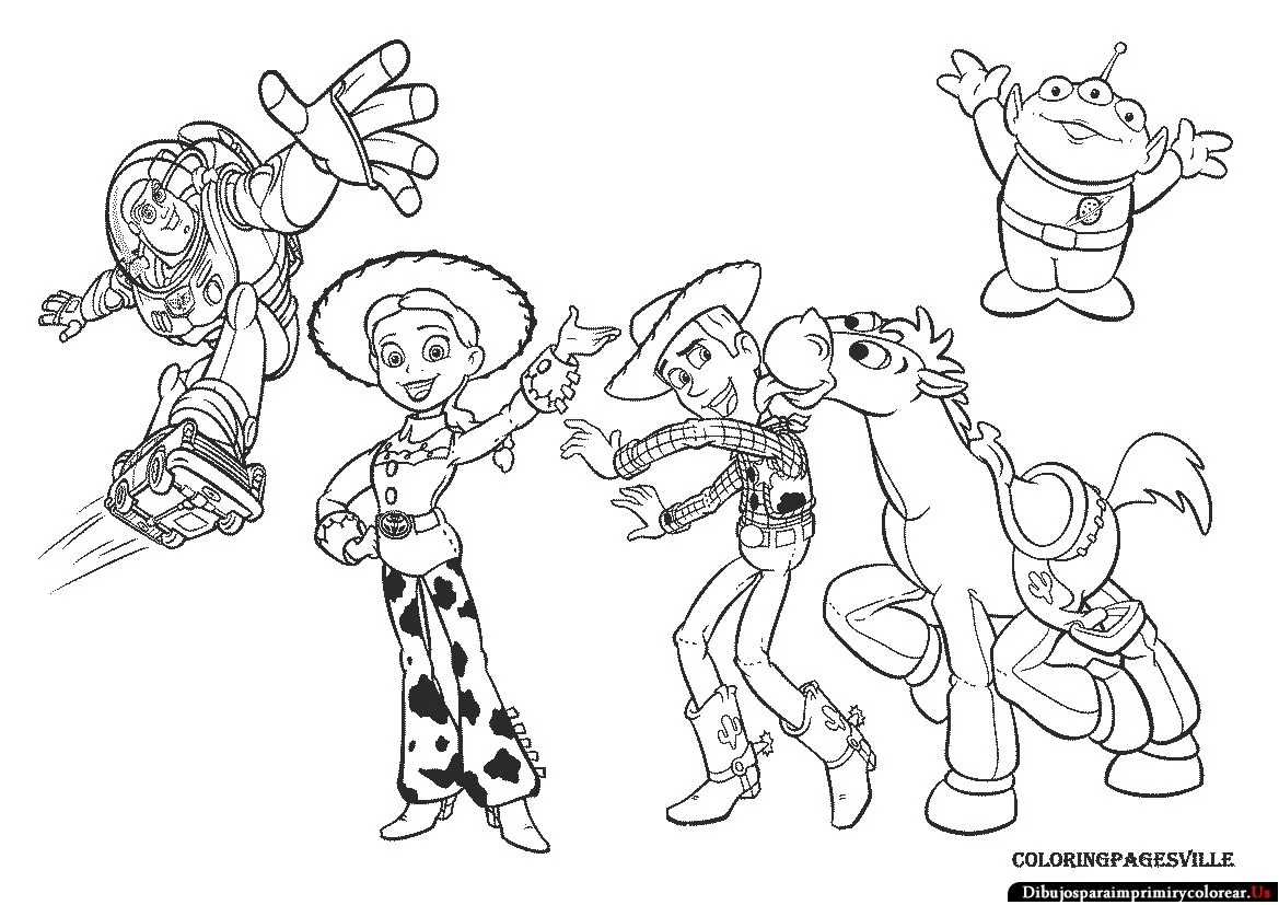 Dibujos de Toy Story para Imprimir y Colorear - Dibujos Para ... Dibujos de Toy Story para Imprimir y Colorear - Dibujos Para ...