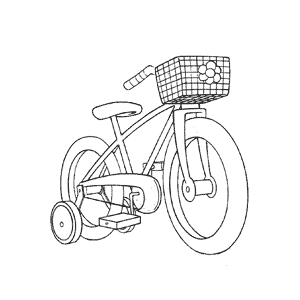 Dibujos de transportes para niños: bicicleta Dibujos de transportes para niños: bicicleta