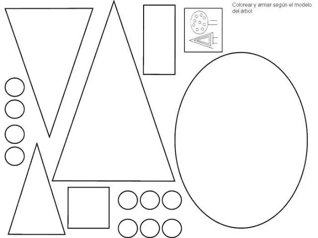Ciclo Escolar: Figuras Geométricas -Dibujos para colorear Ciclo Escolar: Figuras Geométricas -Dibujos para colorear