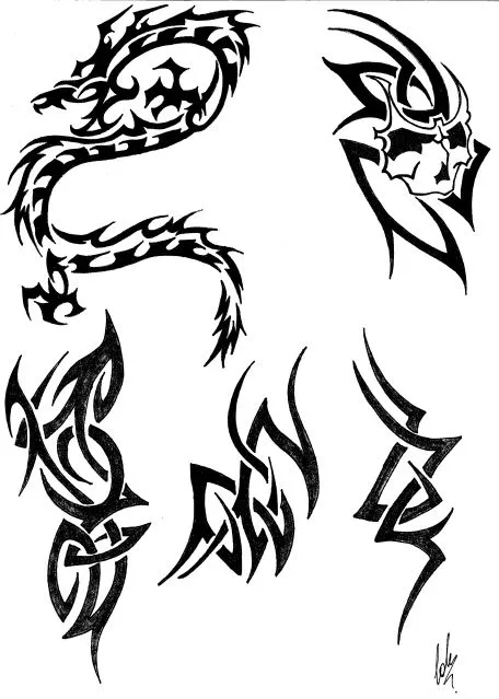 Dibujos de tribales - Dibujos a lapiz