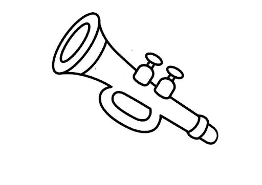 Dibujo de trompeta para imprimir - Imagui