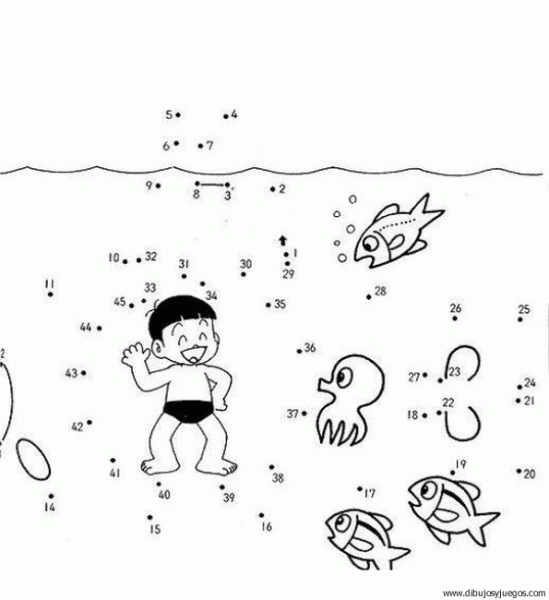 Dibujo para unir con numeros hasta el 60 - Imagui