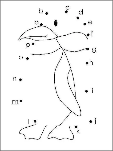 Dibujos para unir con puntos y letras - Imagui