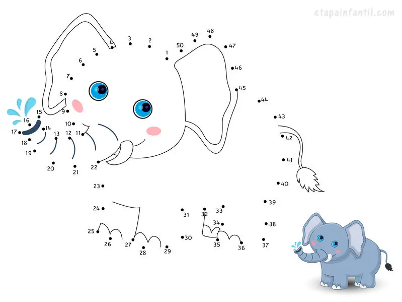 Dibujos de unir puntos para imprimir y jugar con los niños - Etapa Infantil Dibujos de unir puntos para imprimir y jugar con los niños - Etapa Infantil