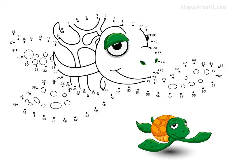Dibujos de unir puntos para imprimir y jugar con los niños - Etapa Infantil Dibujos de unir puntos para imprimir y jugar con los niños - Etapa Infantil