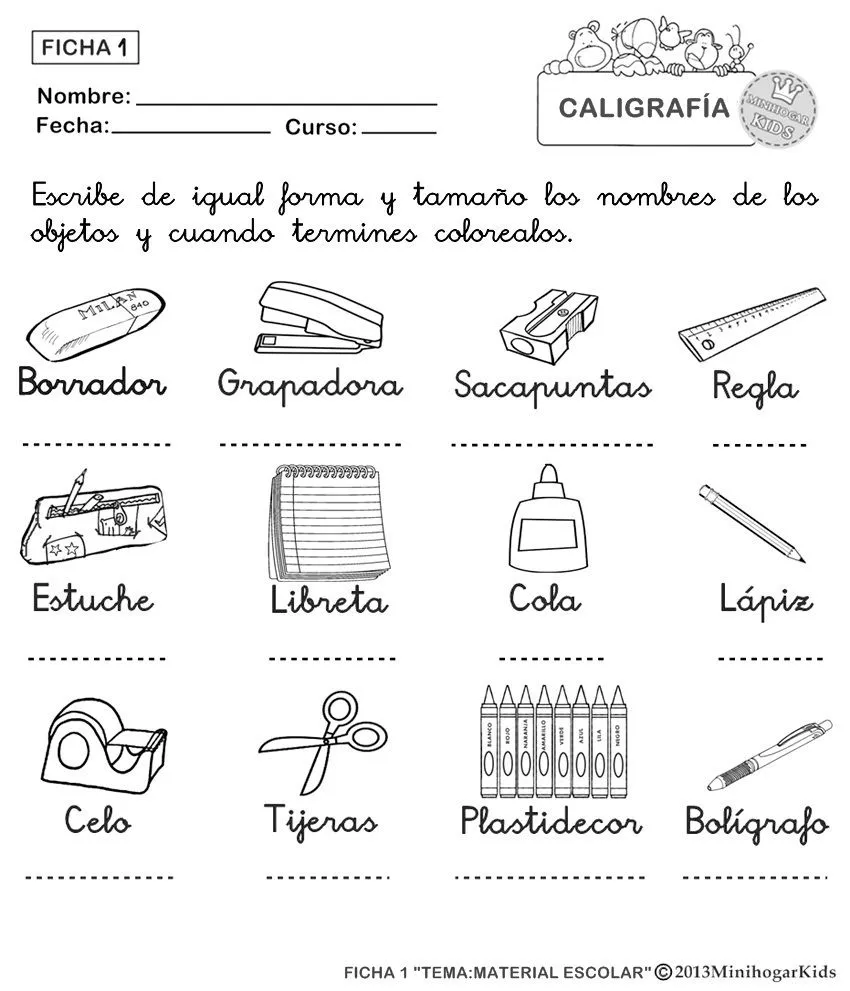 Dibujos de utiles escolares en ingles - Imagui Dibujos de utiles escolares en ingles - Imagui