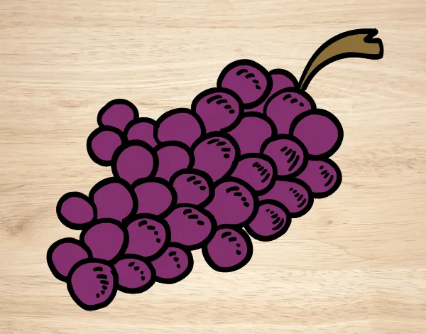 Dibujos de Uvas para Colorear - Dibujos.net Dibujos de Uvas para Colorear - Dibujos.net