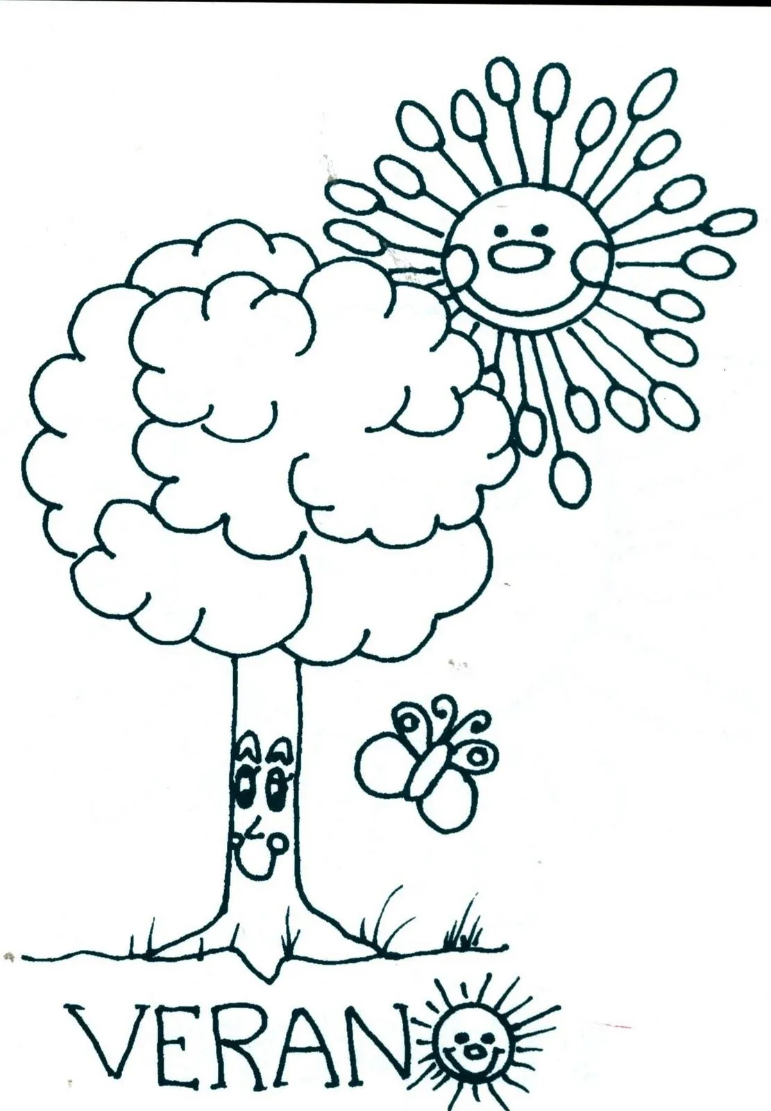 Dibujos de verano para niños - Dibujos para colorear - IMAGIXS