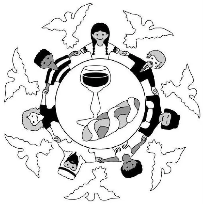 PAZ Y NO VIOLENCIA Colouring Pages
