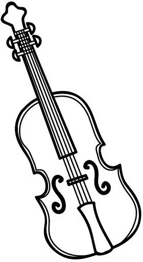 DIBUJOS DE VIOLINES PARA COLOREAR | Dibujos para colorear