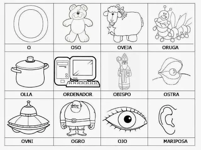 Dibujos con las vocales para recortar - Imagui Dibujos con las vocales para recortar - Imagui