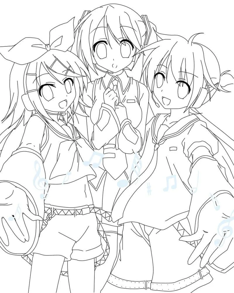 Dibujos de Vocaloid para Colorear - 100 imágenes para imprimir gratis Dibujos de Vocaloid para Colorear - 100 imágenes para imprimir gratis