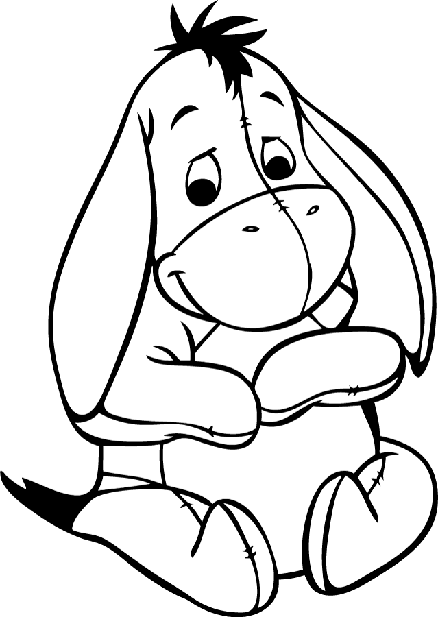 Dibujos de Winnie Pooh bebe para colorear