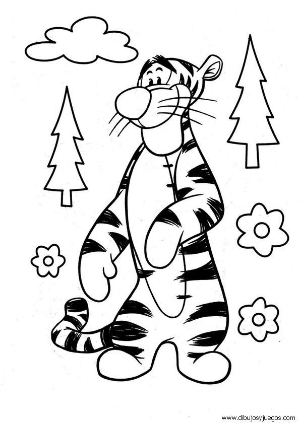 dibujos-winnie-the-pooh-171 | Dibujos y juegos, para pintar y colorear
