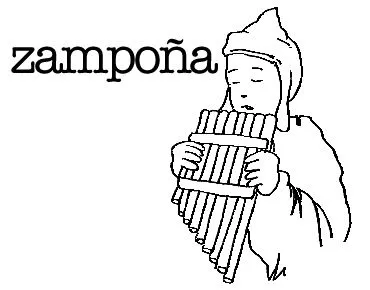 DIBUJOS DE ZAMPOÑAS PARA COLOREAR | Dibujos para colorear DIBUJOS DE ZAMPOÑAS PARA COLOREAR | Dibujos para colorear