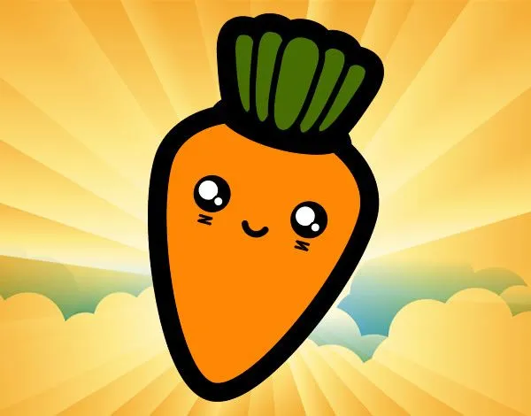 Dibujos de Zanahorias para Colorear - Dibujos.net