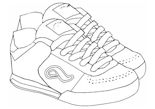 DIBUJOS DE ZAPATILLAS DE DEPORTE | FICHAS PARA PINTAR | DIBUJOS ...