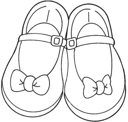 Dibujos de zapatitos de bebé para colorear - Imagui
