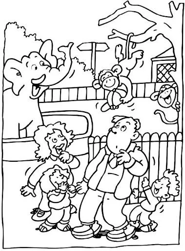 DIBUJOS DEL ZOOLOGICO PARA COLOREAR | FICHAS PARA PINTAR | DIBUJOS ...