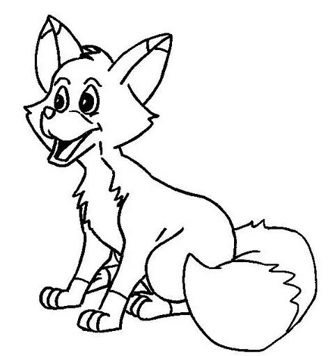 Lobos bebés para colorear - Imagui