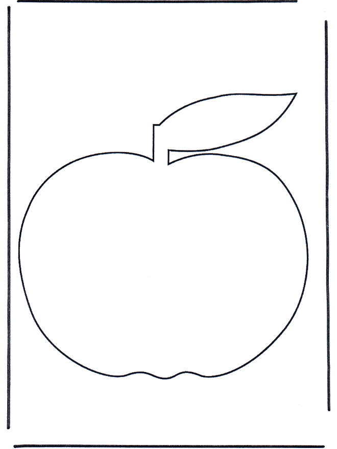 Dibujos.org / Diversos / Verduras y frutas / Manzana 3 Dibujos.org / Diversos / Verduras y frutas / Manzana 3