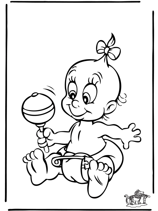 Dibujos.org / Temas / Nacimiento / Bebé 4