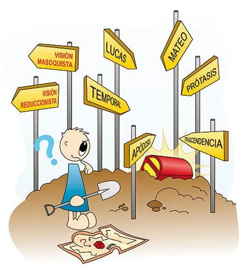 Dichosos ustedes - Dibujos y esquema