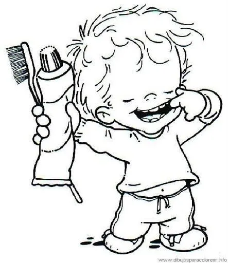 Cepillarse los dientes para colorear - Imagui Cepillarse los dientes para colorear - Imagui