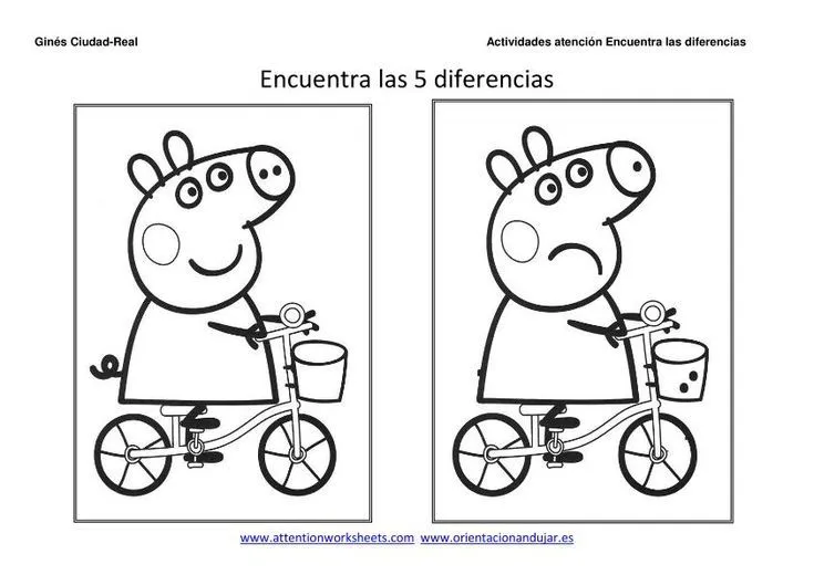 Encuentra las diferencias con dibujos animados, este es un ...