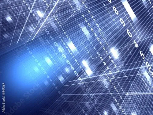  ... digital dark blue urbanism luminous background © Ayvengo #8947369