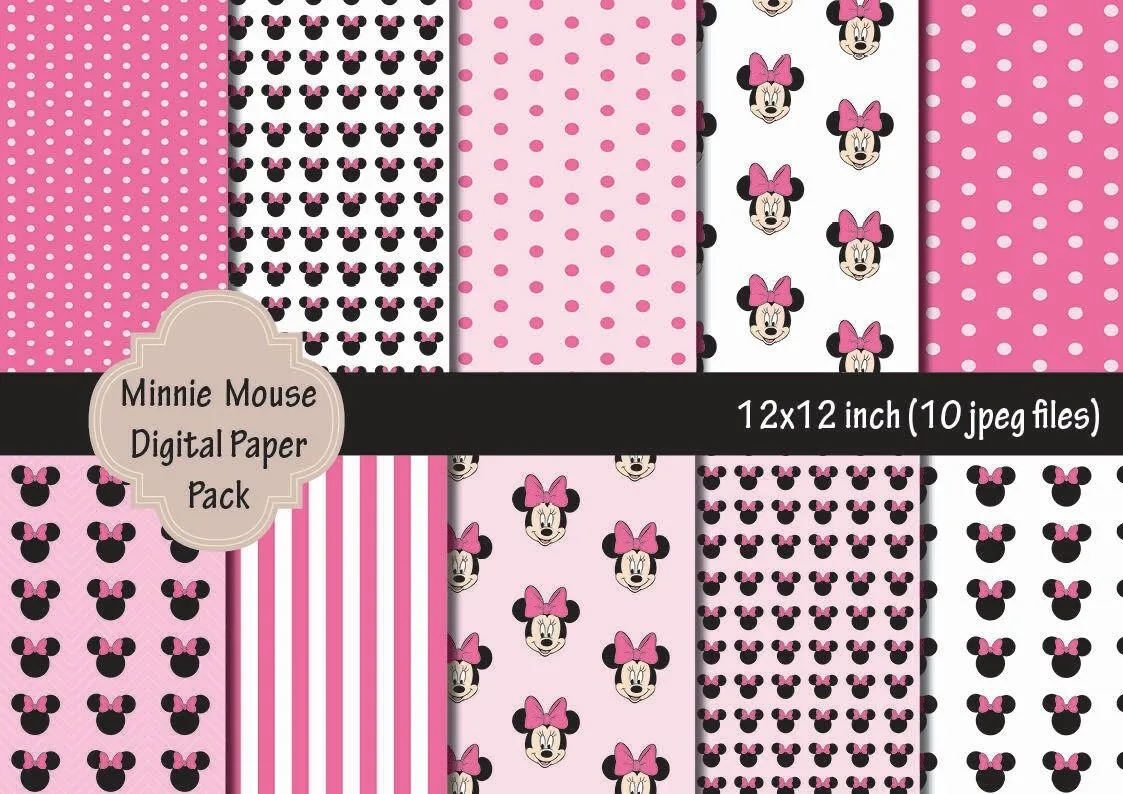Digital Download Discoveries for MINNIE MOUSE PARTY from EasyPeach.