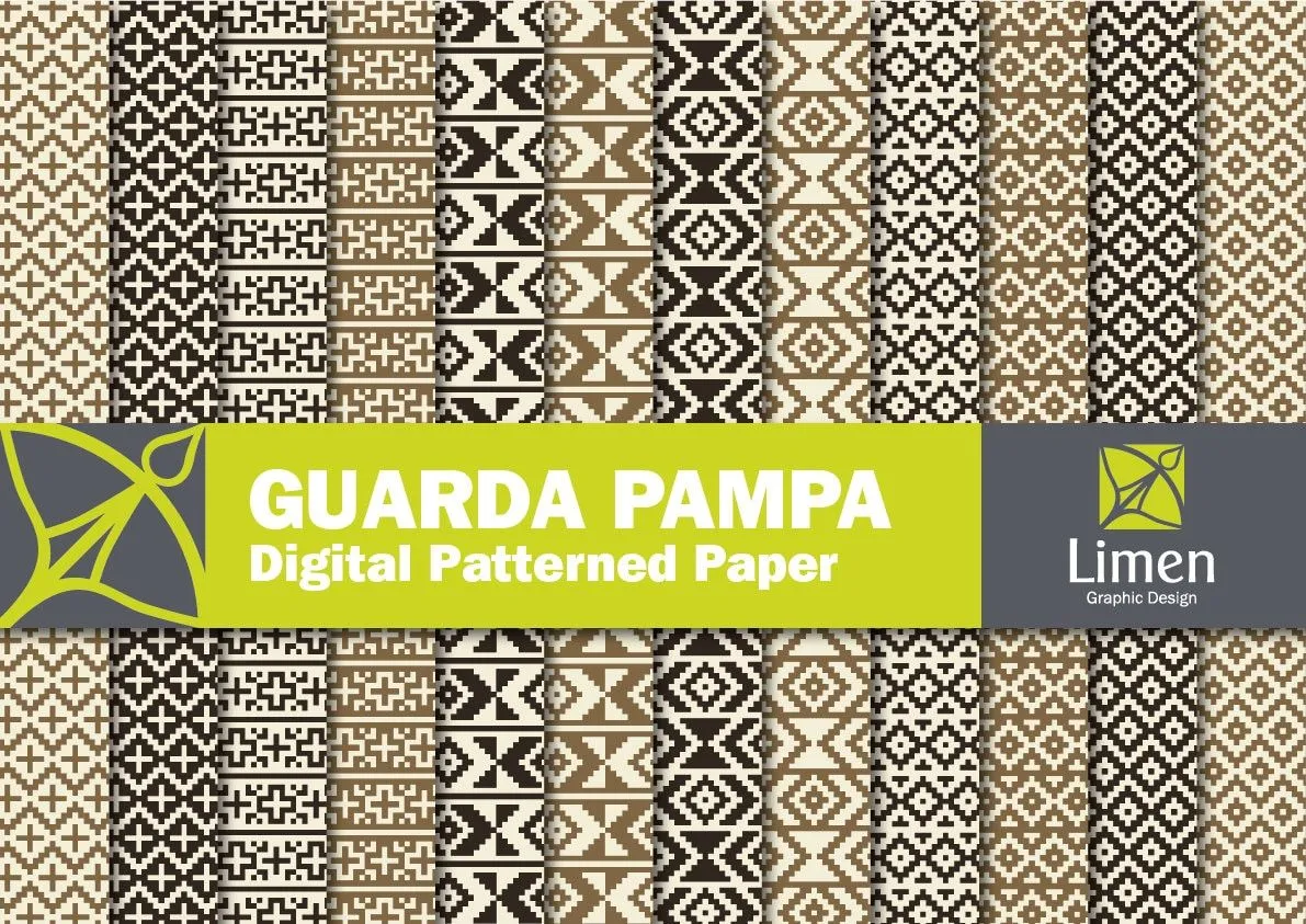 Digital Paper Pack: Guarda Pampa Design Scrapbooks and by limen Digital Paper Pack: Guarda Pampa Design Scrapbooks and by limen