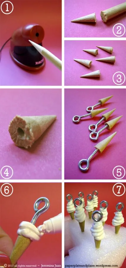 Cómo hacer dijes en forma de helado « Manualidades Cómo hacer dijes en forma de helado « Manualidades