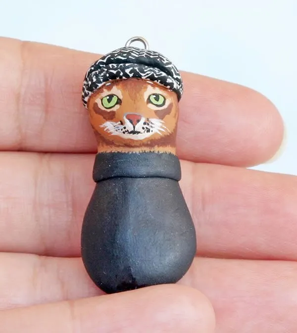 Dijes de gatos hechos a mano - Guía de MANUALIDADES Dijes de gatos hechos a mano - Guía de MANUALIDADES