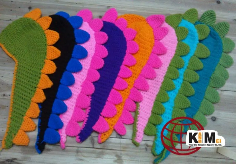 2013 dinosaurio del ganchillo del bebé sombreros gorras-Sombreros ...